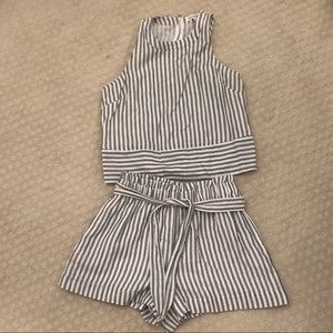 BCBG Striped Set size Medium bottom and Small top